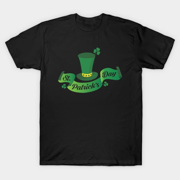 ST PAT'S HAT WITH CLOVER SHAMROCK IRISH IRELAND T-Shirt by ejsulu